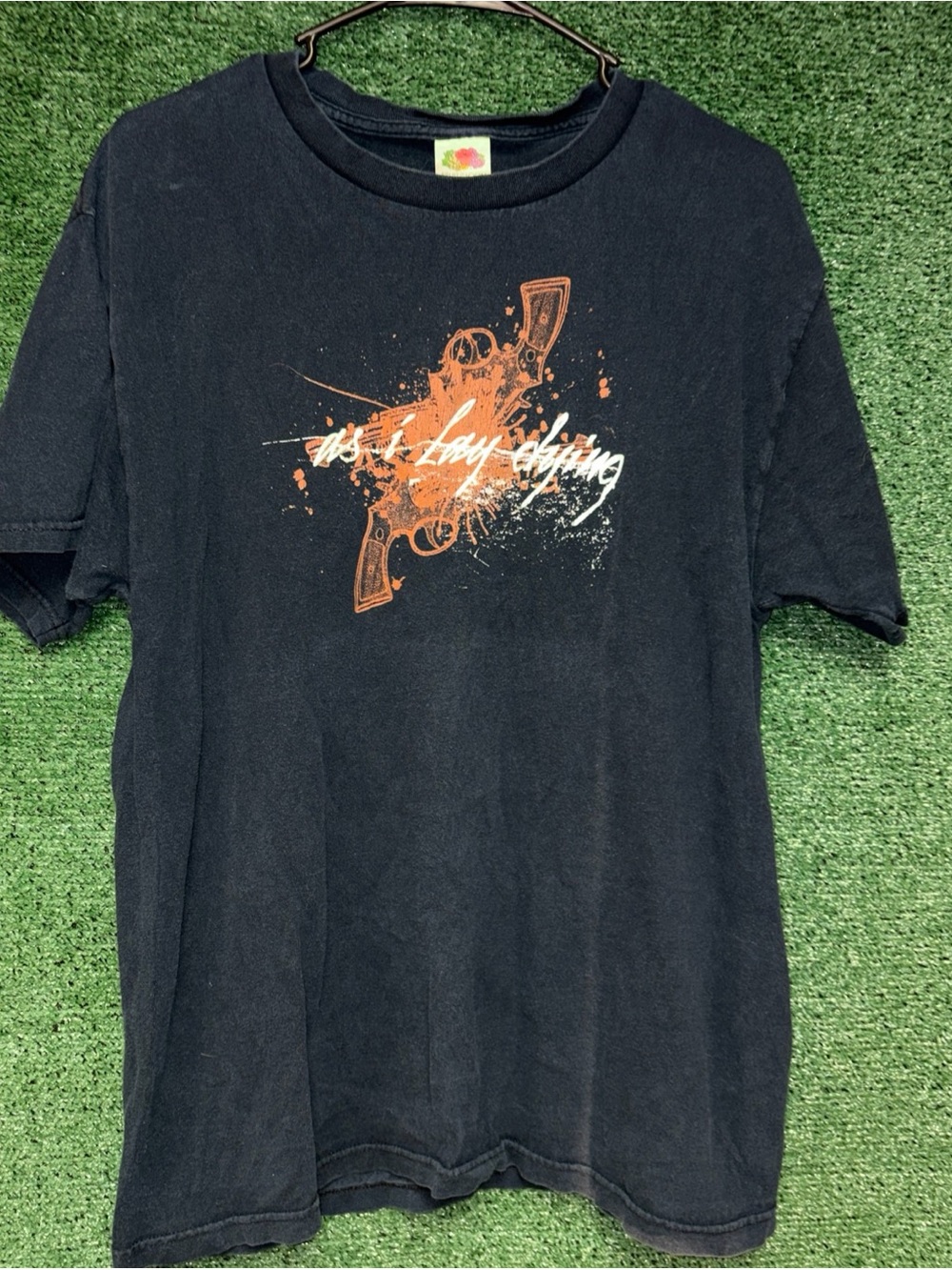 vintage Y2K As I Lay Dying Shirt L Metalcore Emo Band Tees